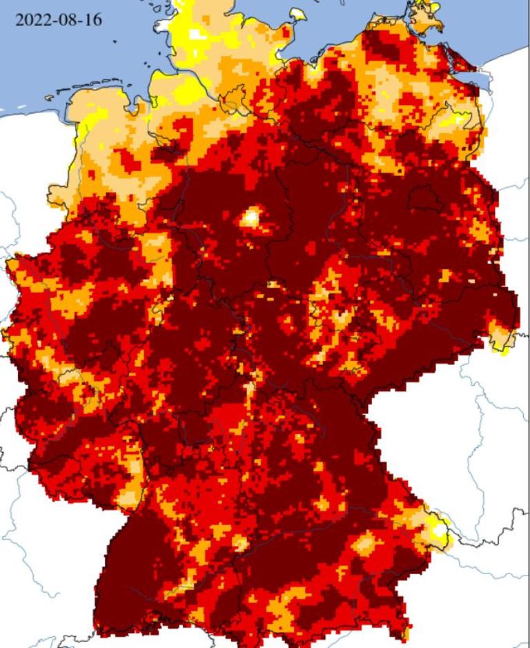 Dürre Deutschland 2022